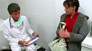 Pervy Old Doctor And His Slutty Nurse Fucks Amateur Girl